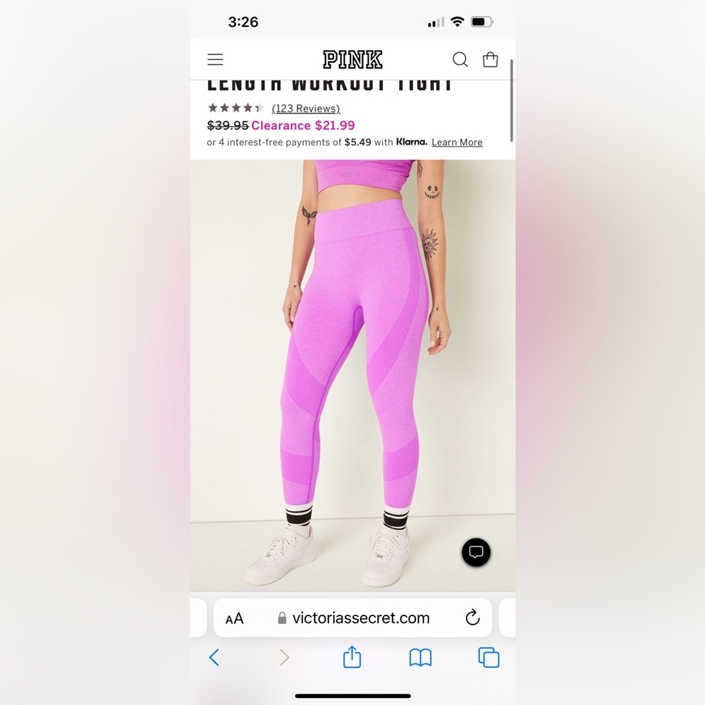 Victorias Secret (PINK) Seamless Leggings